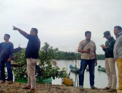 Tim Gabungan Sidak Penambang Liar, di Hutan Bakau Desa Pebuar