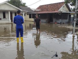 Mako Polairud dan Rumah Warga Digenangi Air Laut Pasang