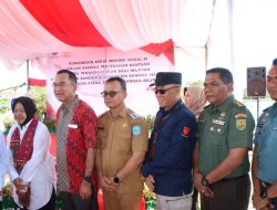 Kasrem 045/Gaya Hadir Dalam Penyerahan Bantuan Kapal Penangkap Ikan Nelayan Bangka