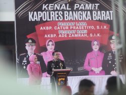 Ade Zamrah Resmi Menjadi Kapolres Bangka Barat Mengantikan Catur Prasetiyo