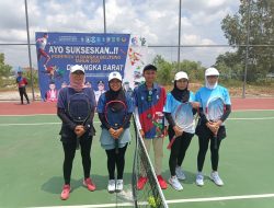 Ukir Sejarah Baru Tim Tenis Beregu Putri Bangka Barat Menangkan Pertandingan