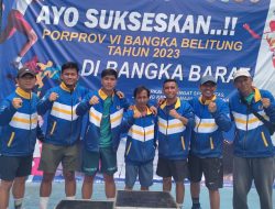 Mengukir Sejarah, Tenis Beregu Bangka Barat Persembahkan Emas Pertama