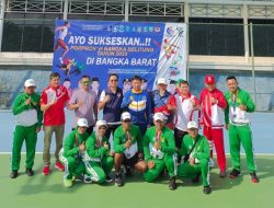 Pertandingan Pembuka Cabang Tenis Porprov VI Belitung Timur Bertekuk Lutut di Hadapan Bangka Barat