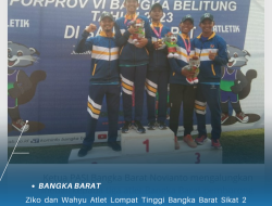 Ziko dan Wahyu Atlet Lompat Tinggi Bangka Barat Sikat 2 Emas dan 1 Perunggu