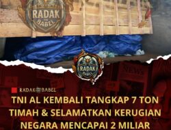 Kerugian Mencapai 2 Miliar, Akhirnya 7 Ton Timah Berhasil di Selamatkan TNI AL Melalui Satgas Halilintar