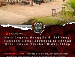 Sungguh Mengejutkan Pesta Meja Goyang Menggila di Belitung, Dimana Aparat Penegak Hukum 