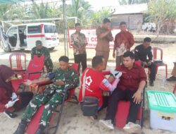 Wujudkan Kepedulian Sesama, Satgas TMMD ke-127 Gelar Aksi Donor Darah