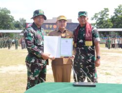 Dandim Kodim 0432/Bangka Selatan Resmikan TMMD Ke-127 Desa Penutuk