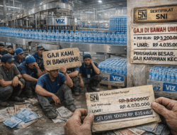Kisah Tidak Adil Di Balik Sertifikat SNI dan Produksi Ribuan Botol, Karyawan Air Kemasan VIZ Digaji di Bawah UMR