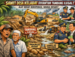 Sawit di Desa Kelabat Dihantam Tambang Ilegal, Alat Berat Masuk Tanpa Hambatan, Ada Apa ????